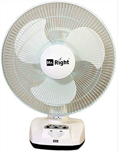 Mr. Right Oscillating Rechargeable Table Fan